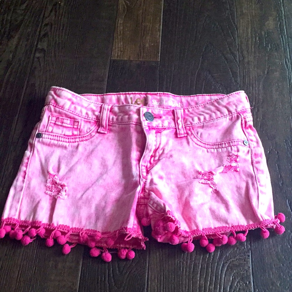 Girls pink Lee short shorts. Size 12.